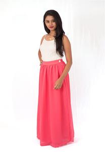 Coral Maxi Skirt