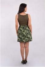 Olive Green Camo Skirt