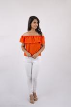 Orange Off - Shoulder Top