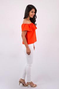Orange Off - Shoulder Top